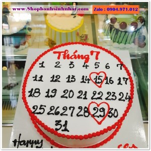 Bánh Sinh Nhật Cuốn Lịch - CL34